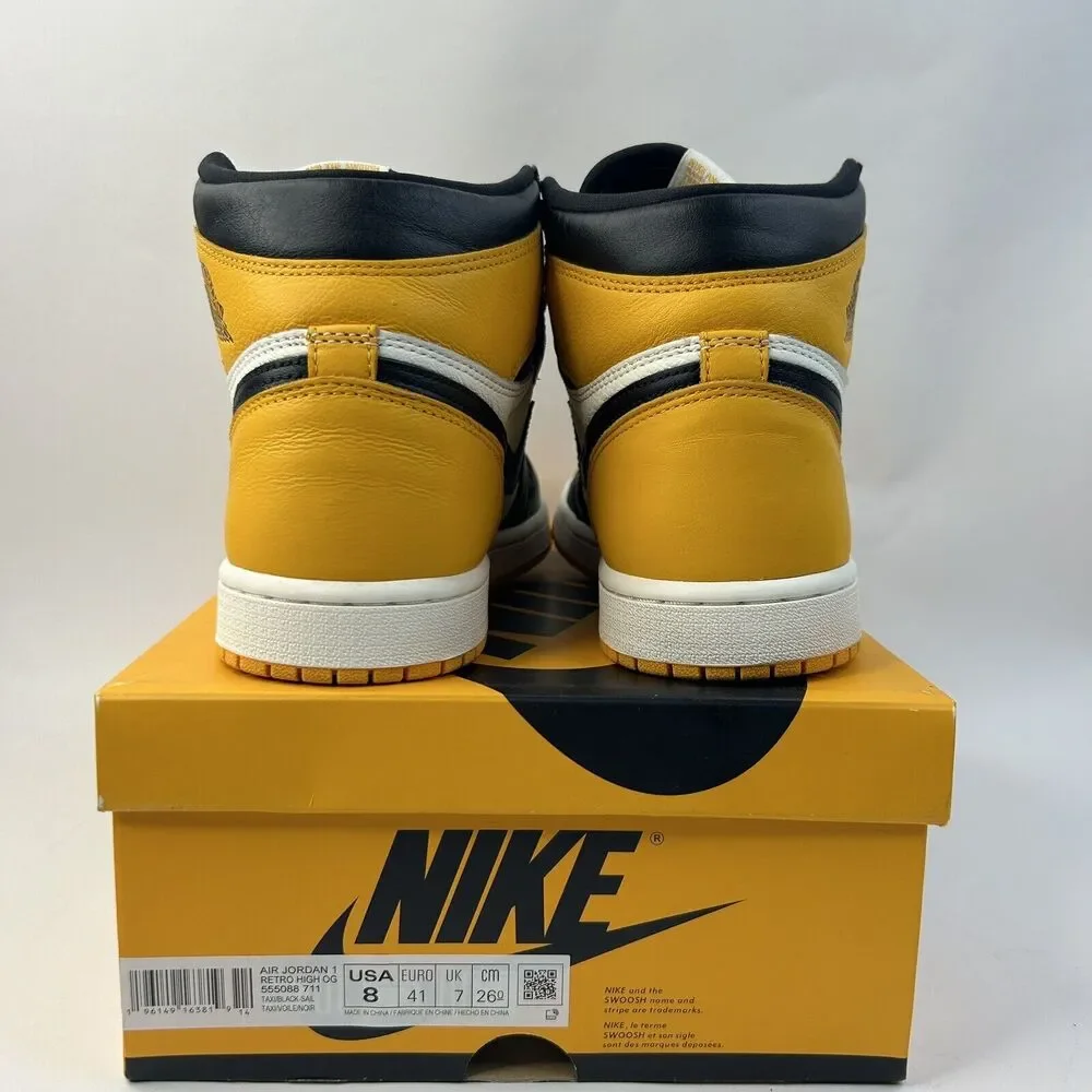 Nike Shoes Air Jordan 1 Retro High OG “Yellow Toe/Taxi” 2024